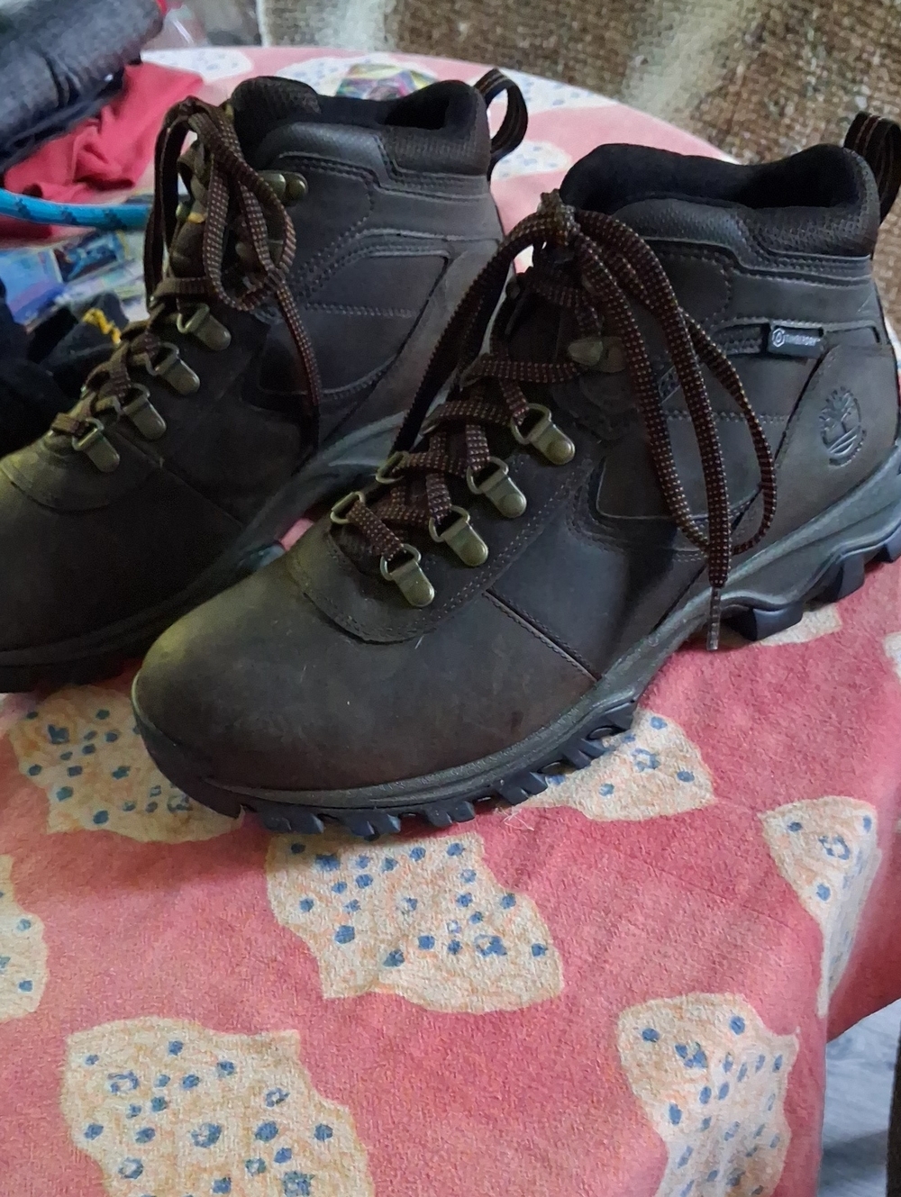 Timberland Dark Brown Waterproof Leather Hiking Boots